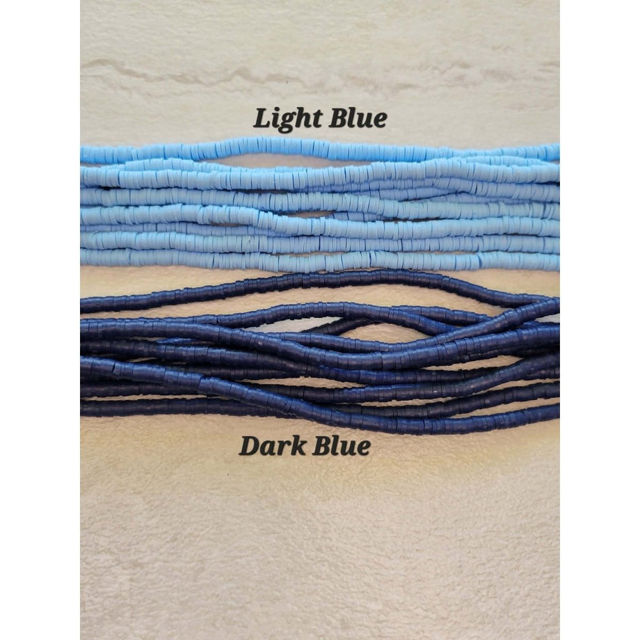 6mm Light Blue Heishi Disc Beads