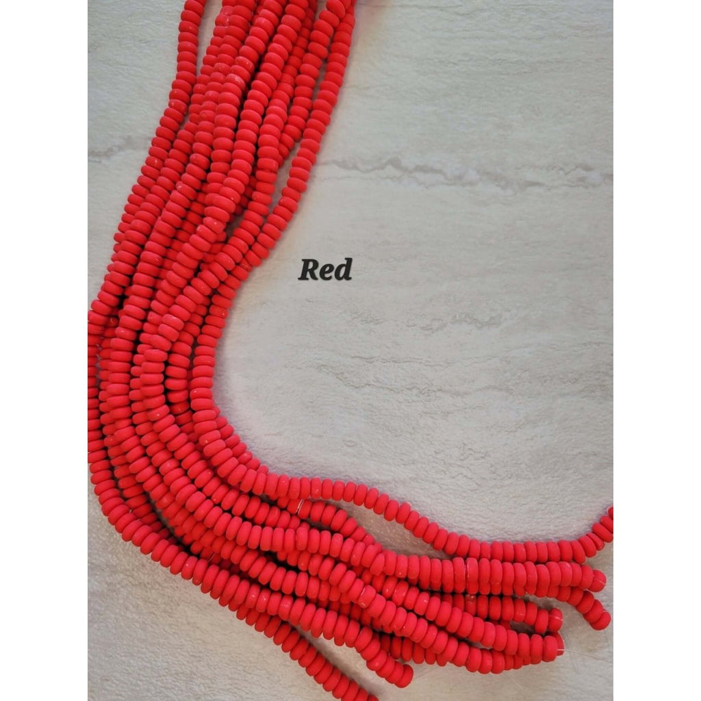 Handmade Polymer Clay Beads Strands, Jewelry Crafts Supplies, Flat Round -Jewelry Making Kits