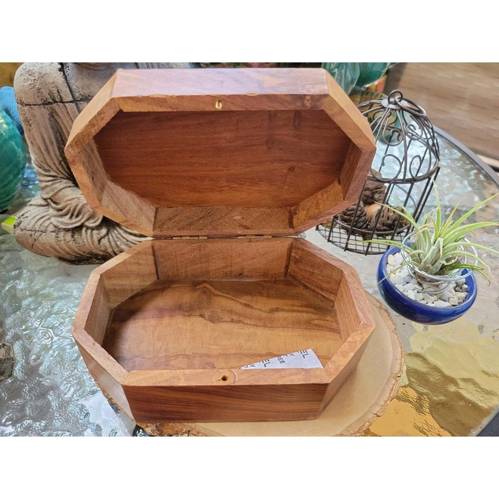 Hexagon Pentacle Carved 4x6 Box/ Altar Décor / Wooden Box -