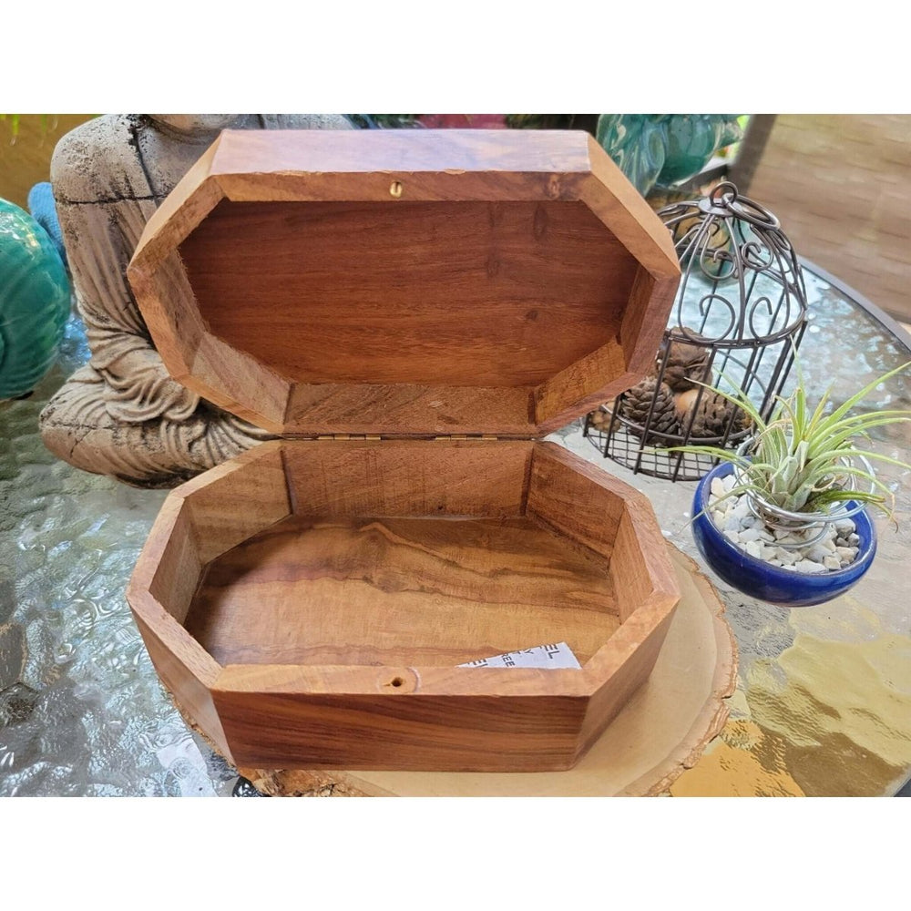 Hexagon Pentacle Carved 4x6 Box/ Altar Décor / Wooden Box -