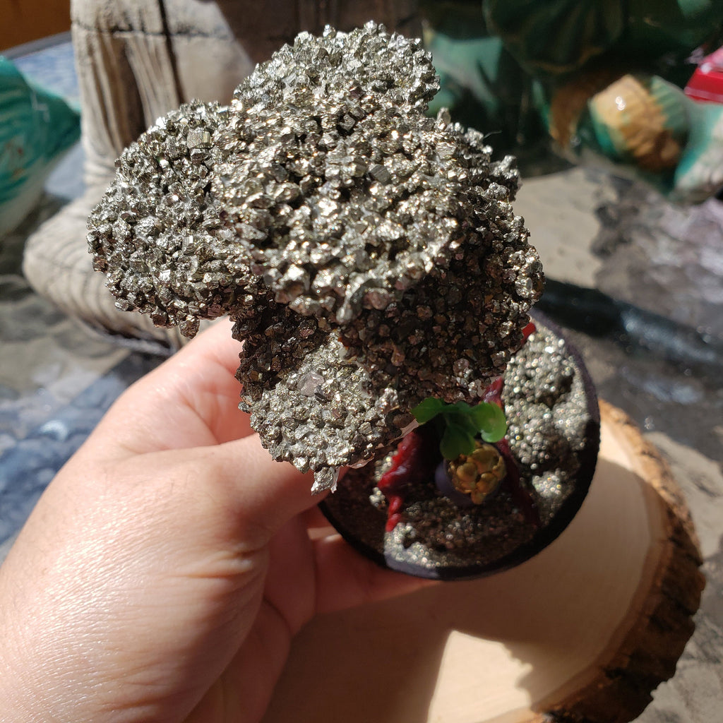 Pyrite Money Tree, Fortune Tree Attracting Abundance Decoration, Gift Money Tree, Pyrite Tree