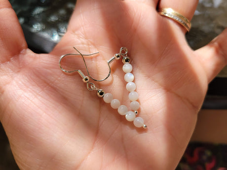 Crystal Earrings ,Stacked Stone  Drop Earrings | Bohemian Style Dangle Earrings , Jewelry, Crystal Energy