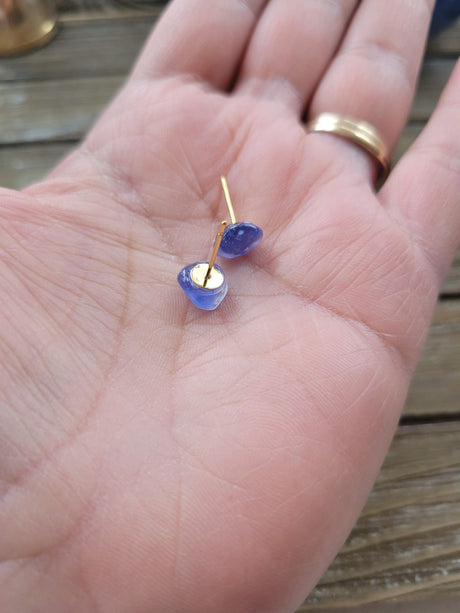 Gemstone Stud Earrings ,Tiny Crystal Earrings ,Crystal Studs Hypoallergenic Earrings