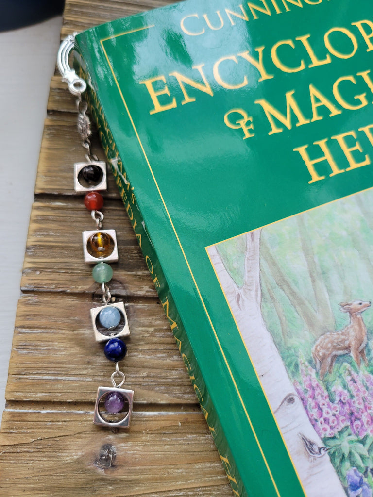 Crystal with Metal Bookmark, Gemstones Bookmark ,Elegant Book Decorations