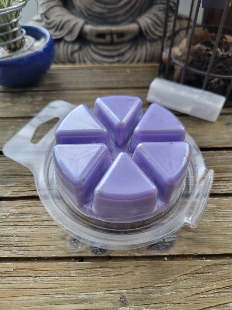 Wax Melts, Soy Wax with Flowers/Pie-Shaped Clamshell/ Handmade Wax Melts