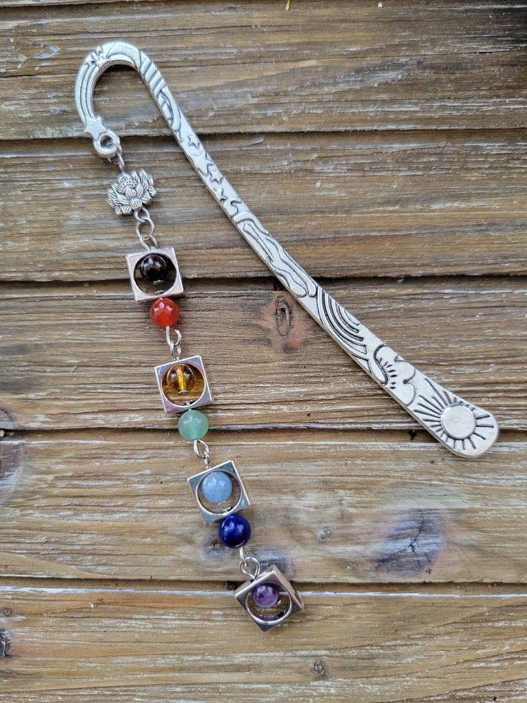 Crystal with Metal Bookmark, Gemstones Bookmark ,Elegant Book Decorations