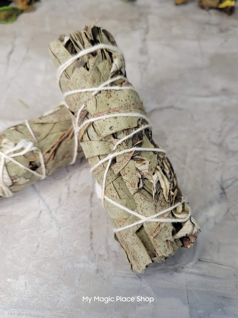 Eucalyptus & Yerba Santa Smudge Stick - 4" Handmade Smudge Sticks