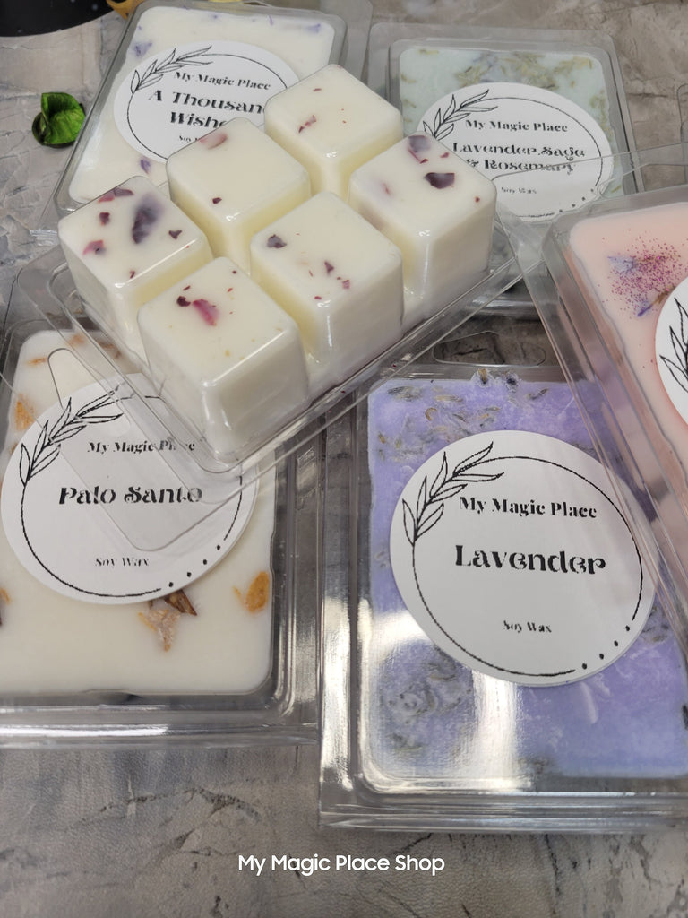 Natural Soy wax melts, soy wax with flowers handmade, Spring scents
