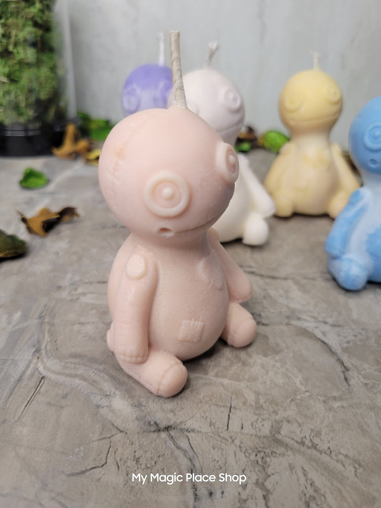 Soy Wax Voodoo doll candle, shaped candle, sculptural candle, Scented  Candle