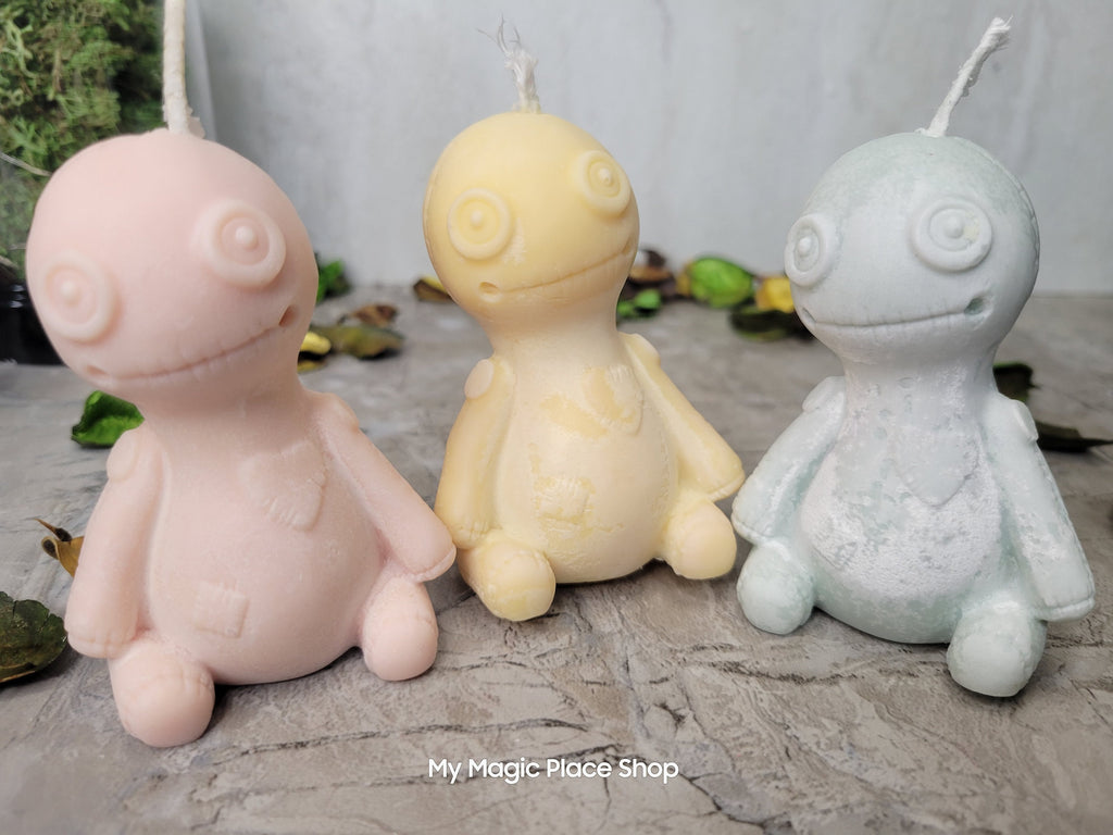 Soy Wax Voodoo doll candle, shaped candle, sculptural candle, Scented  Candle
