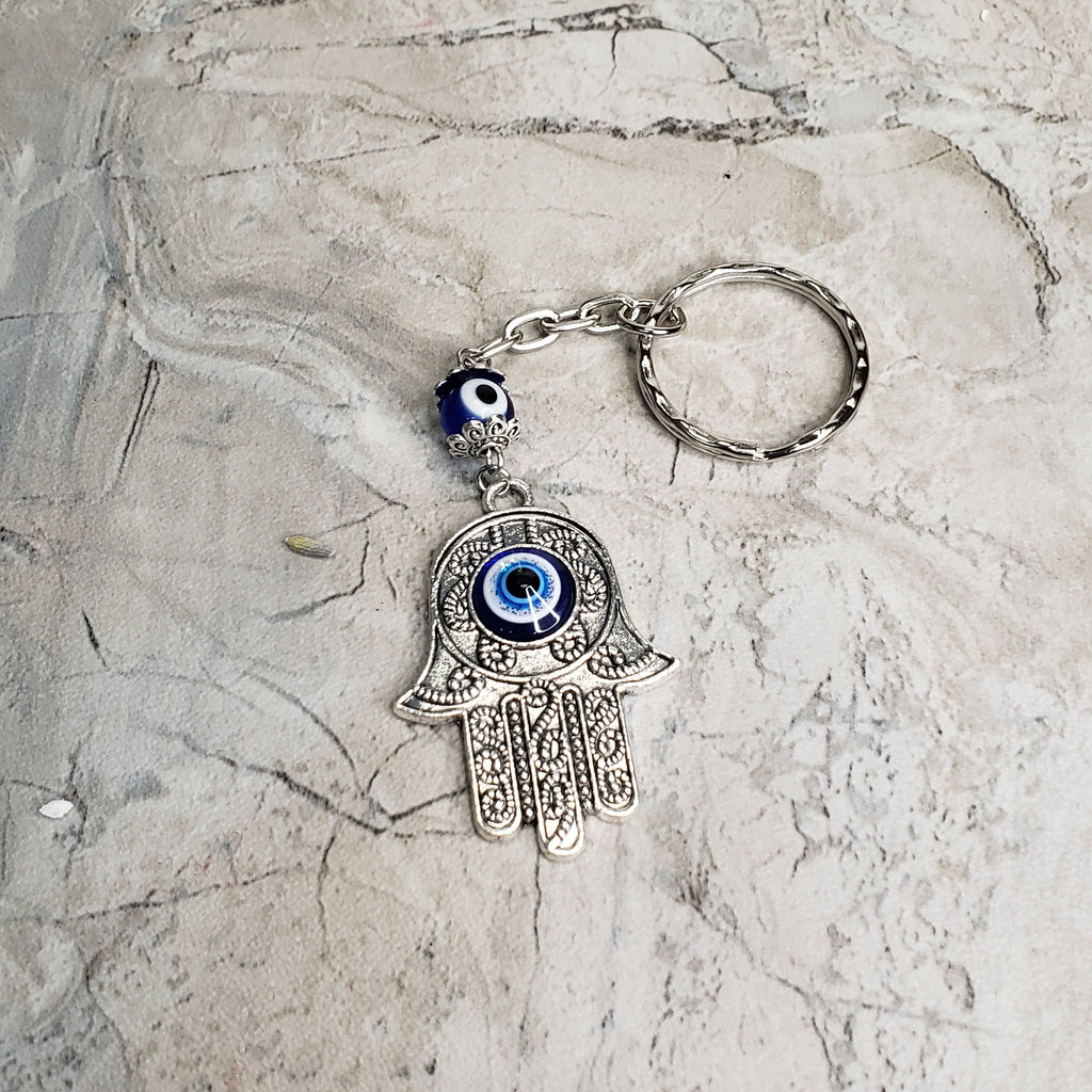 Evil Eye Keychain Charm ,Handmade Keychain, Evil Eye Protection , Gift For Her