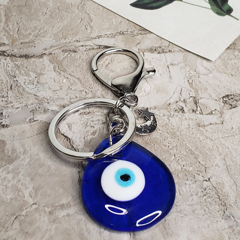 Evil Eye Keychain Charm ,Handmade Keychain, Evil Eye Protection , Gift For Her