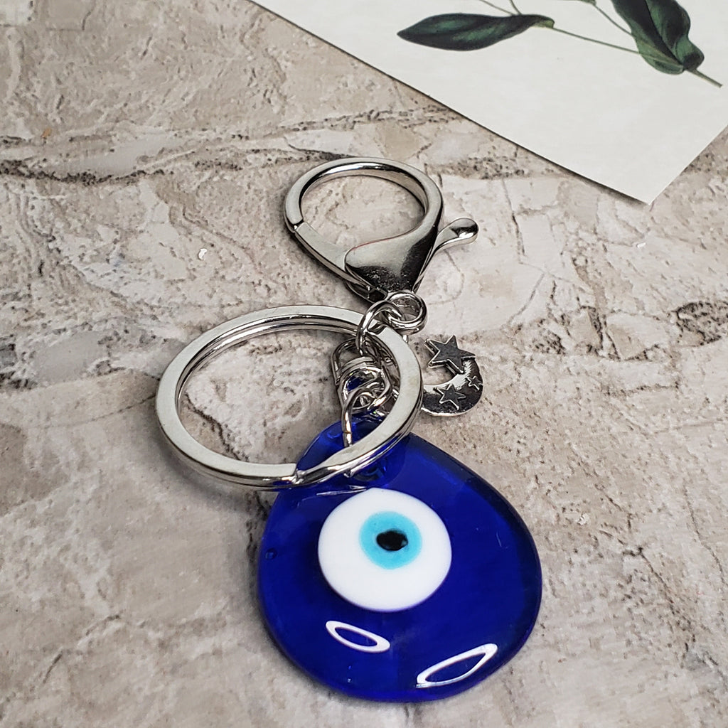 Evil Eye Keychain Charm ,Handmade Keychain, Evil Eye Protection , Gift For Her