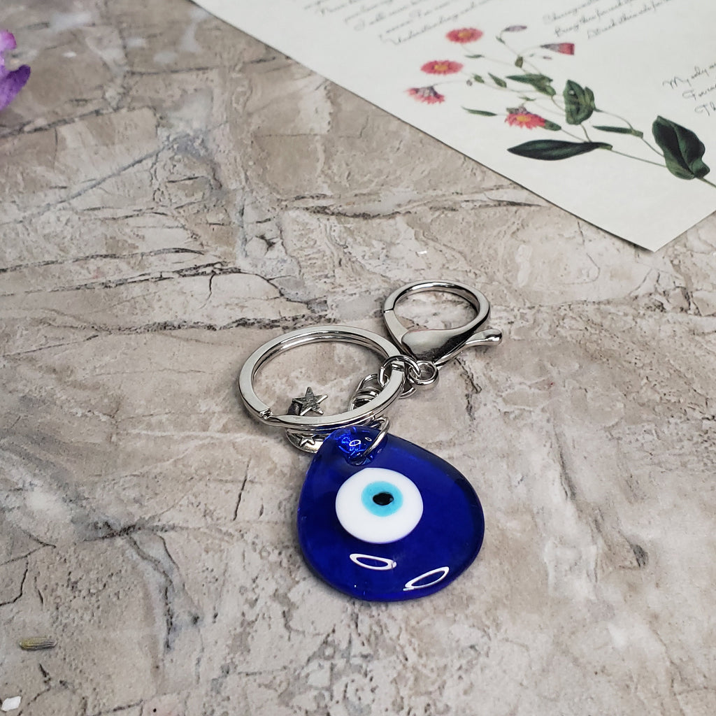 Evil Eye Keychain Charm ,Handmade Keychain, Evil Eye Protection , Gift For Her