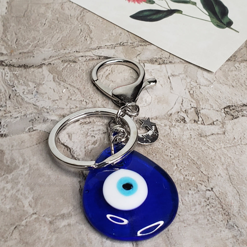 Evil Eye Keychain Charm ,Handmade Keychain, Evil Eye Protection , Gift For Her