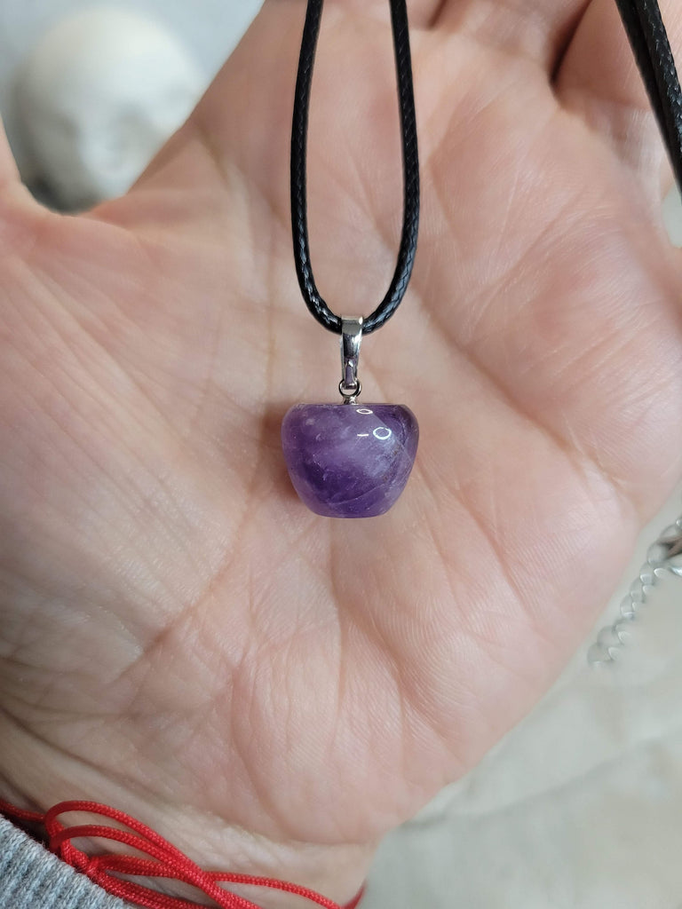 Amethyst Apple Crystal Pendants, Apple Crystal Pendants, Crystal Lover Pendants