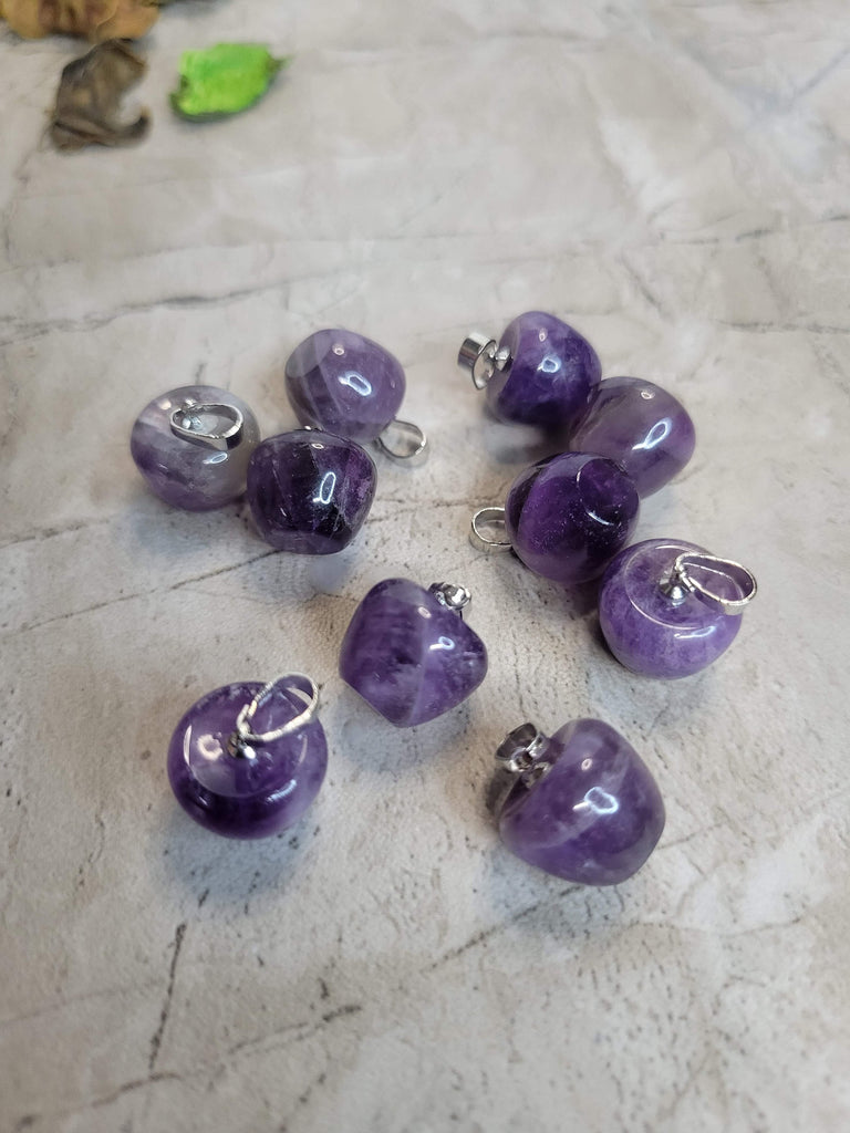 Amethyst Apple Crystal Pendants, Apple Crystal Pendants, Crystal Lover Pendants