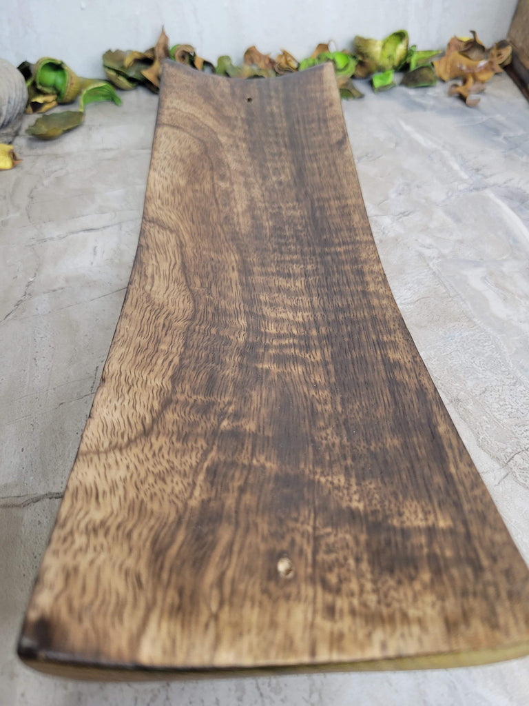 Wood double incense Burner , Big Incense Holder, Wood holder