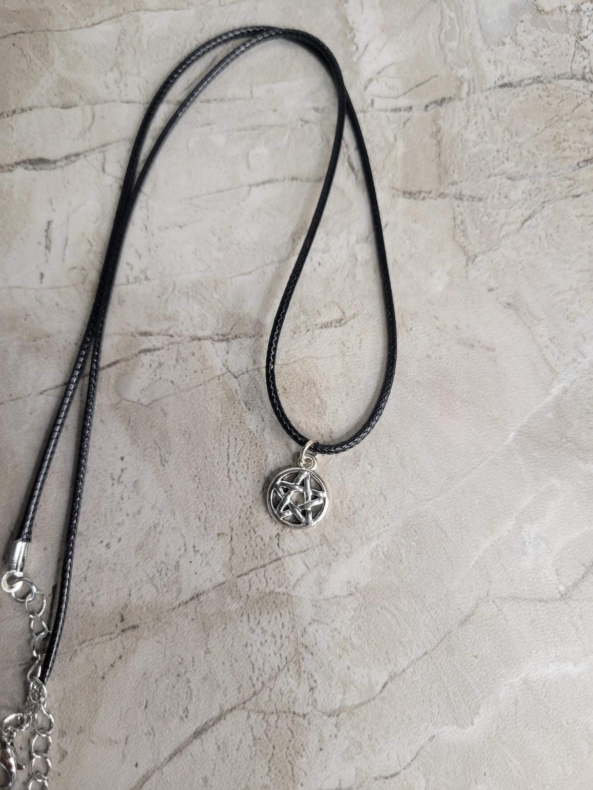Small Pentagram Charm Protection Necklace, Witchy Necklace Charm Necklace
