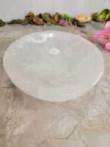 Handmade Carving Bowl White Selenite, Selenite Bowl