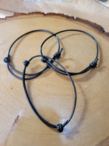 Black String Bracelets, Black Bracelets for Her, Gift for Him, Black String Adjustable, Jewelry Making