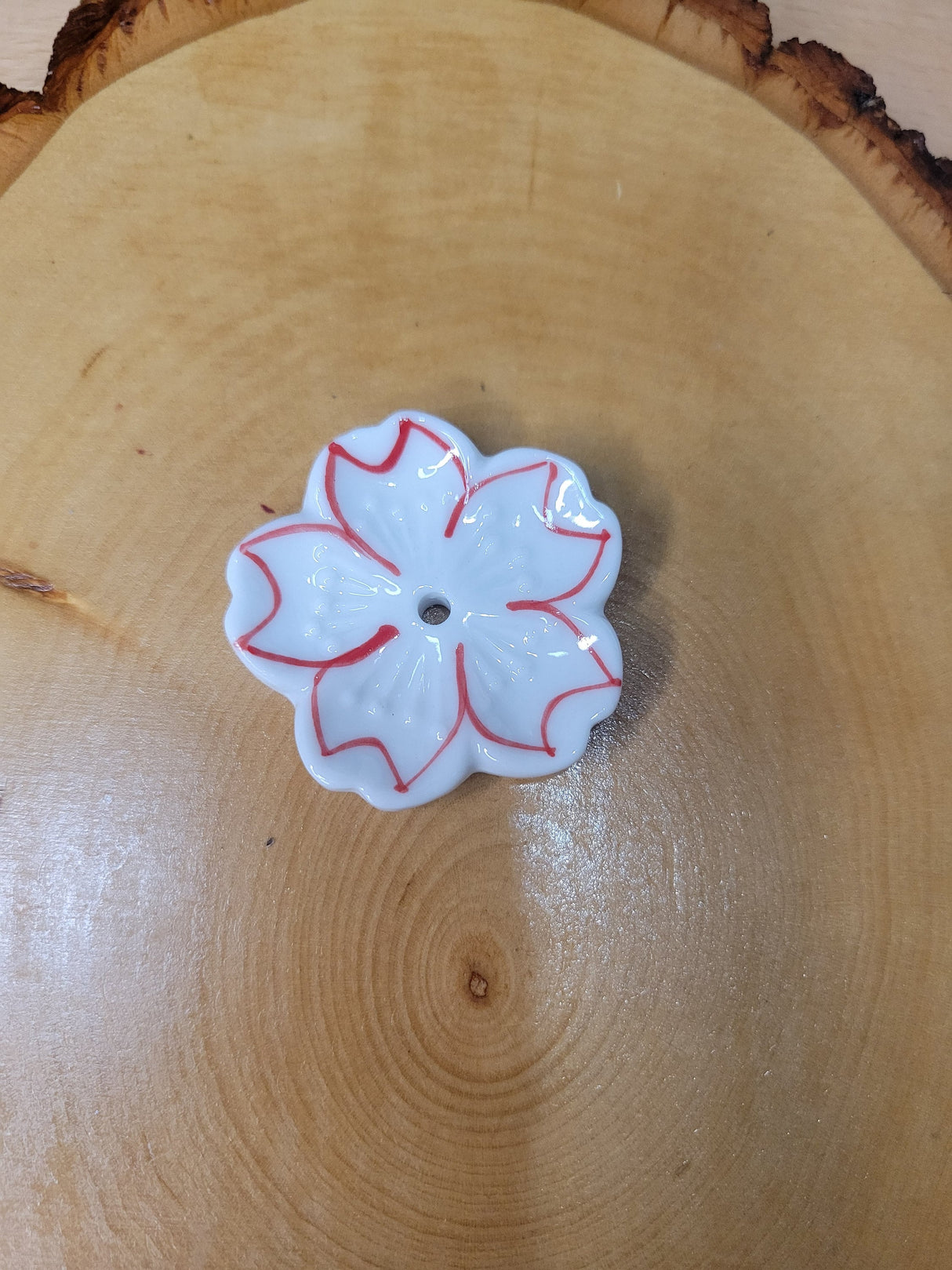 Ceramic Flower Incense Holder Handmade Small Incense