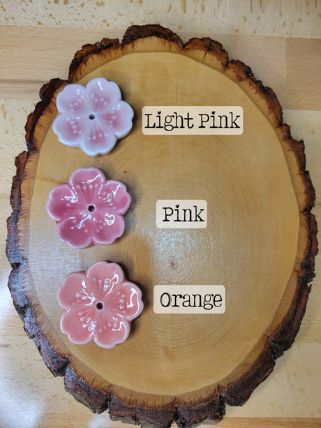 Ceramic Flower Incense Holder Handmade Small Incense