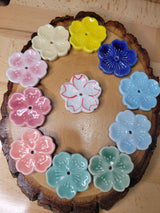 Ceramic Flower Incense Holder Handmade Small Incense