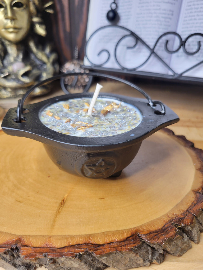 Lavender Sage Rosemary Cauldron Cleansing Candles Spell Candle Cauldron Witch Cauldron