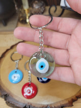 Evil Eye Keychain Colored Evil Eye Keychains, Handmade Keychain, Evil Eye Protection, Gift For Her