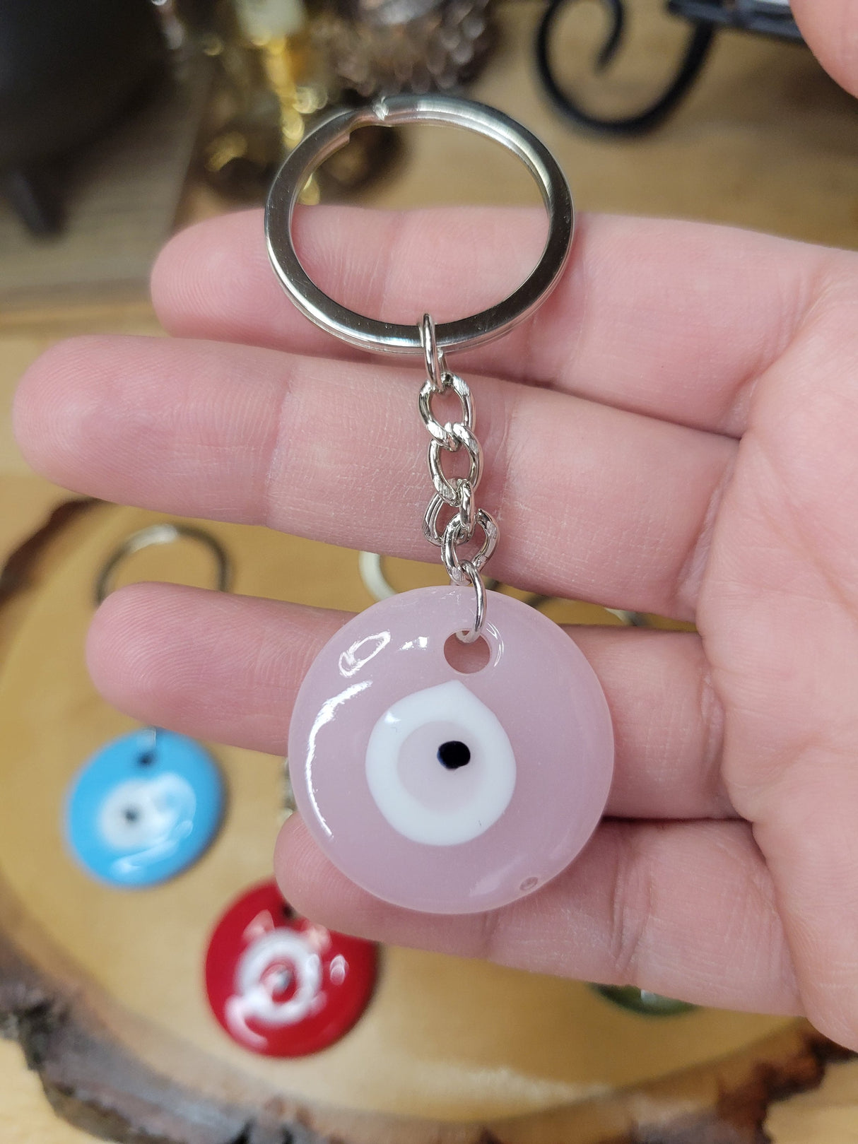 Evil Eye Keychain Colored Evil Eye Keychains, Handmade Keychain, Evil Eye Protection, Gift For Her