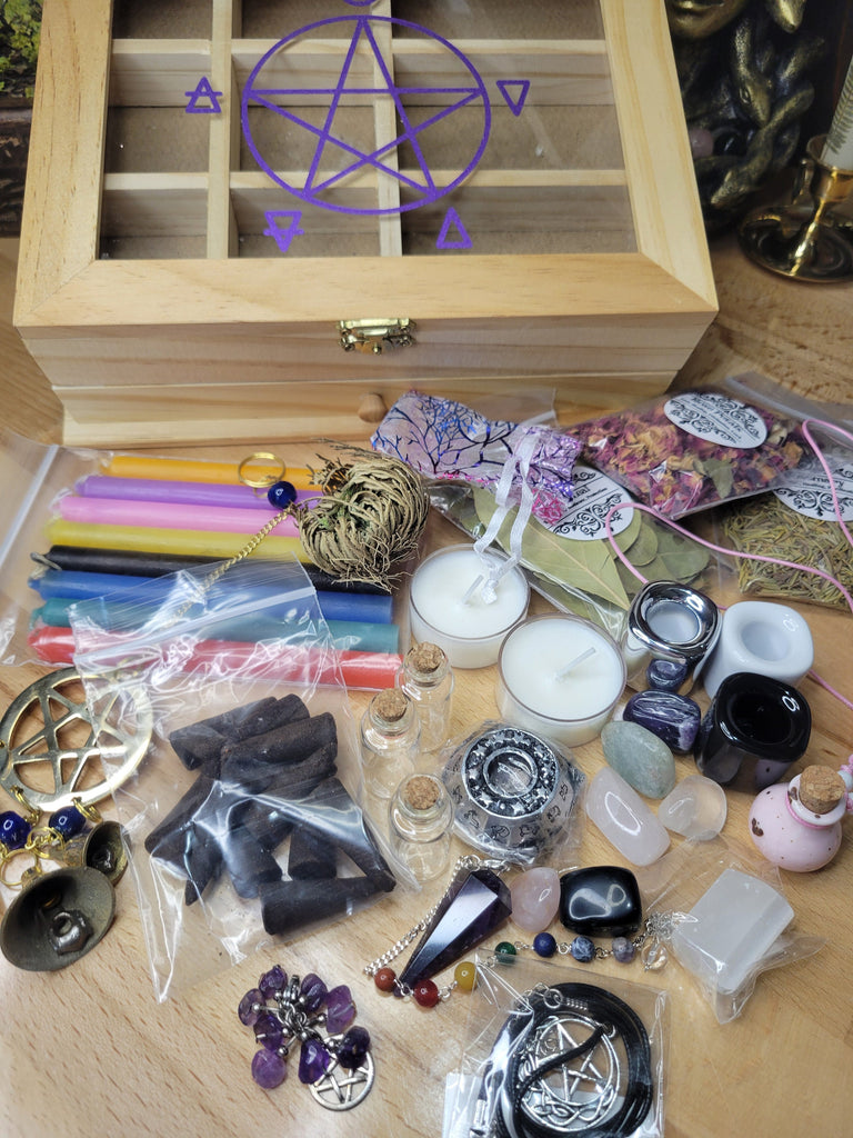 Altar Witch Box Elements Box Magical Witch Tools Box Gift Witchy Box Altar Supplies