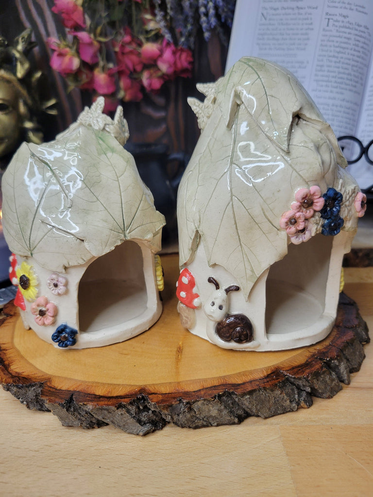 Ceramic Incense Holder, Incense small Ceramic house, gift for Her, altar decor