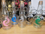 Moon Water Bottle, Moon Jar with Cork, Glass Moon Decorated, Spell Bottle