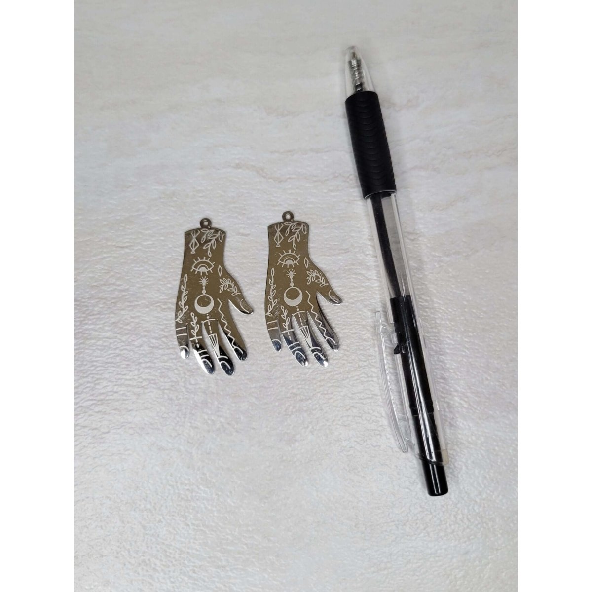 Magic Hand charms, Stainless Steel Charms, jewelry making -Charms & Pendants