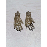 Magic Hand charms, Stainless Steel Charms, jewelry making -Charms & Pendants