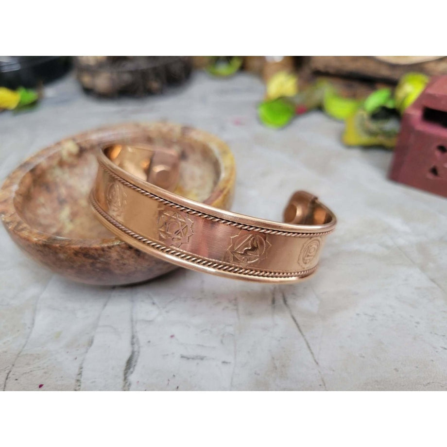 Men Women Pure Copper Bracelet Solid Heavy Twist Therapy Arthritis Pain  Healing | eBay