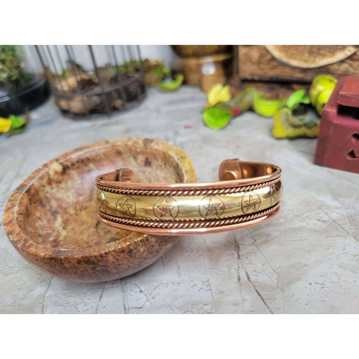 Tri-color Silver / Copper / Brass Modern Cuff Bracelet | eBay