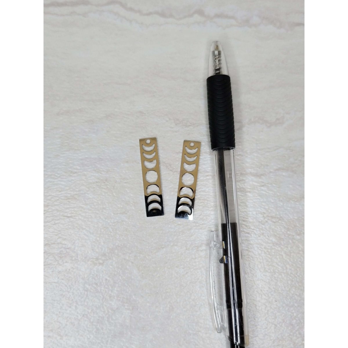 Moon Phase Rectangular Charm, Connector Charms Stainless Steel Charms, jewelry making -Charms & Pendants