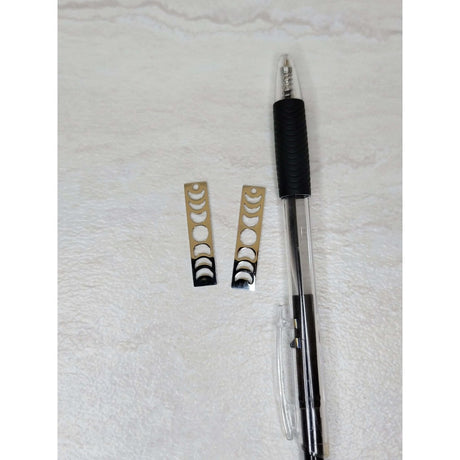 Moon Phase Rectangular Charm, Connector Charms Stainless Steel Charms, jewelry making -Charms & Pendants