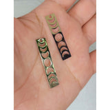 Moon Phase Rectangular Charm, Connector Charms Stainless Steel Charms, jewelry making -Charms & Pendants