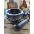 Mortar and Pestle Celtic Cross, Soapstone herb grinder -