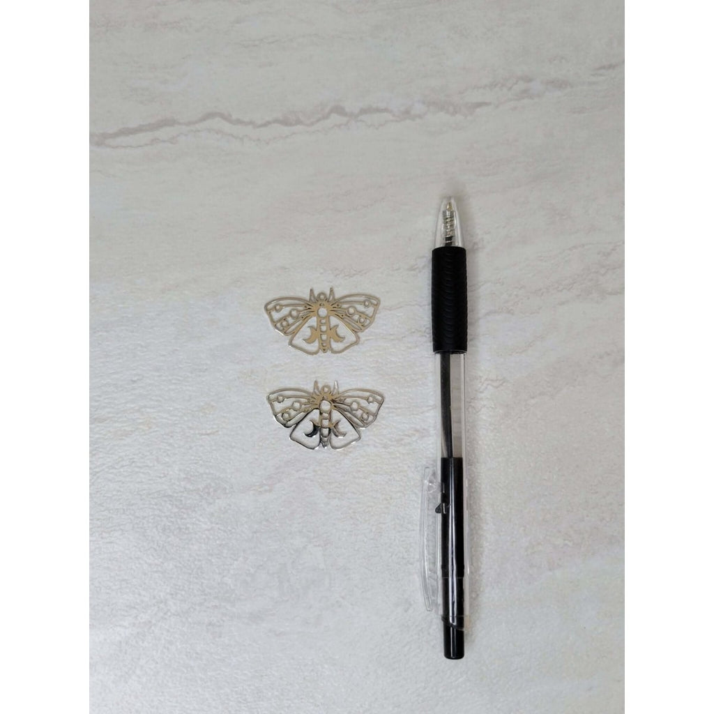 Moth Charm, Moon Moth Charm, Jewelry Making -Charms & Pendants