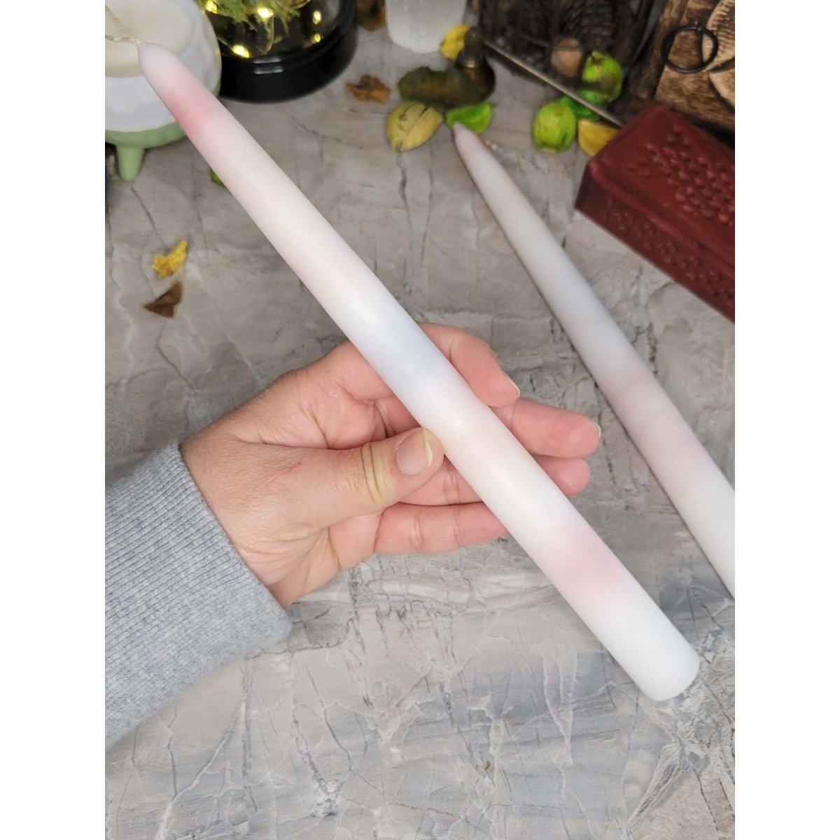Multi-Color Drip Taper Candles/ Color Taper Candles/ Pack of Two -