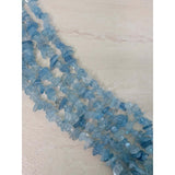 Natural Aquamarine Gemstone Chip, 15.5 Strand Crystal Chip Necklace Jewelry Making -Jewelry Making Kits