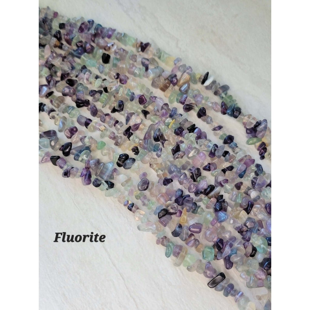 Natural Gemstone Chip Beads Assorted Stone 32" Strand Crystal Chip Necklace Jewelry Making -Jewelry Making Kits