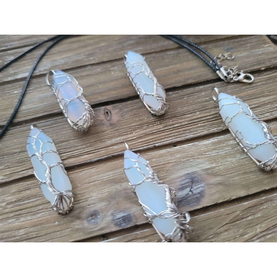 Opalite crystal pendant deals