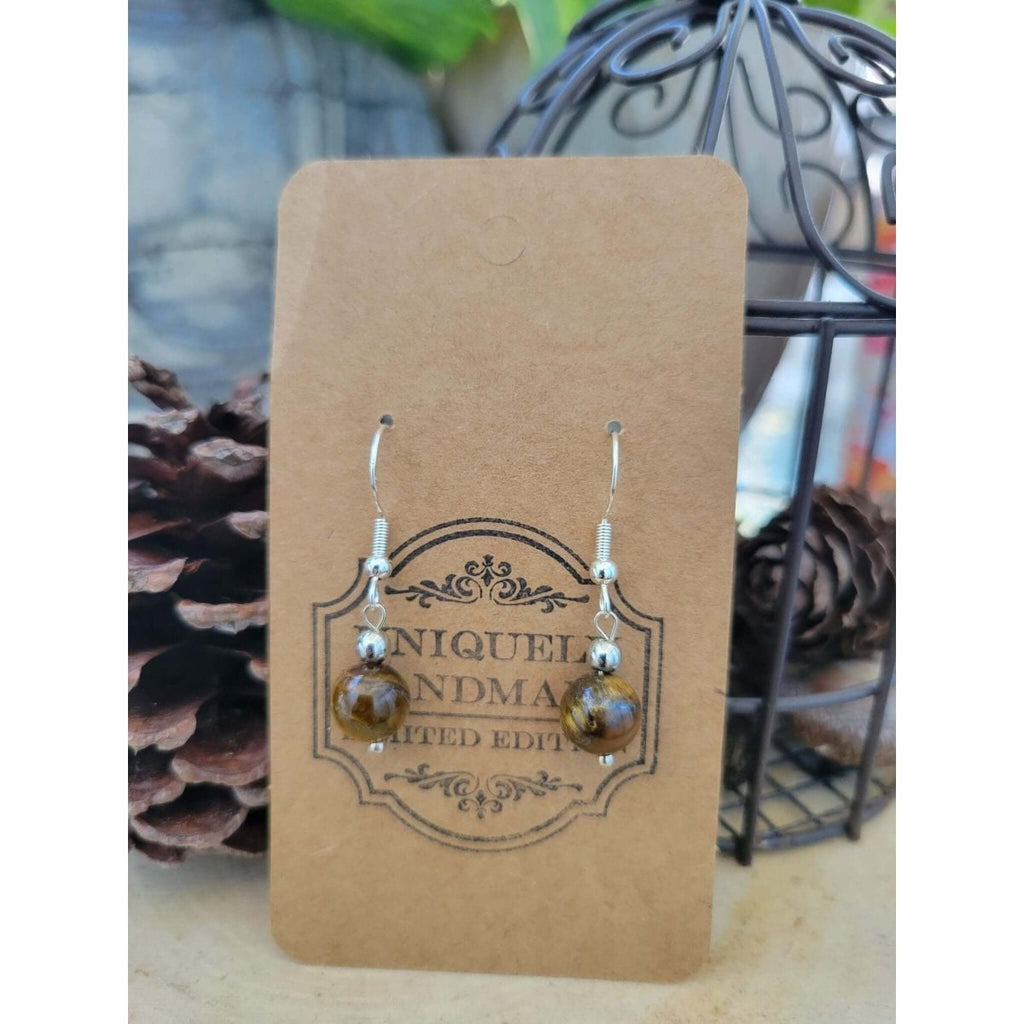 New Crystal Earrings ! Drop Earrings Beads, Healing Gemstones Jewelry -