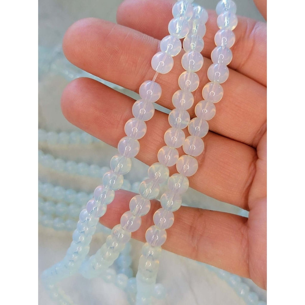 Opalite Round Beads 6mm 8mm 15.5" Strand -Jewelry Making Kits