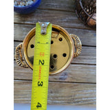 Small Brass Burner/ Cauldron with Screen/ Green Witch Apothecary -